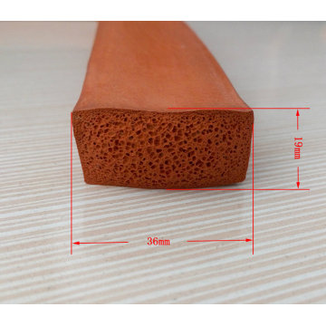 Heat Resistant Silicone Rubber Foam Strip